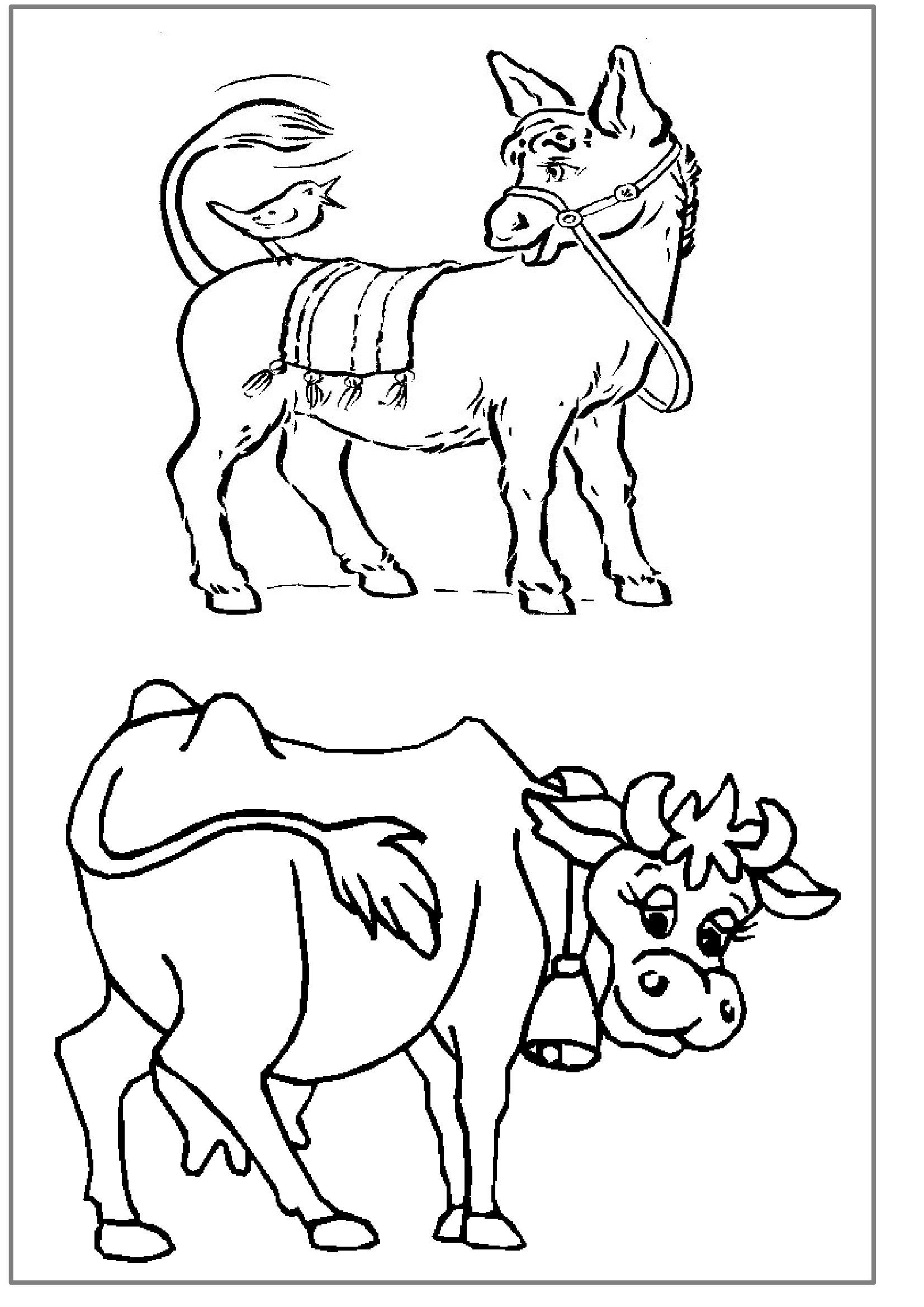 coloriages éducatifs,dessin animaux de la ferme à colorier